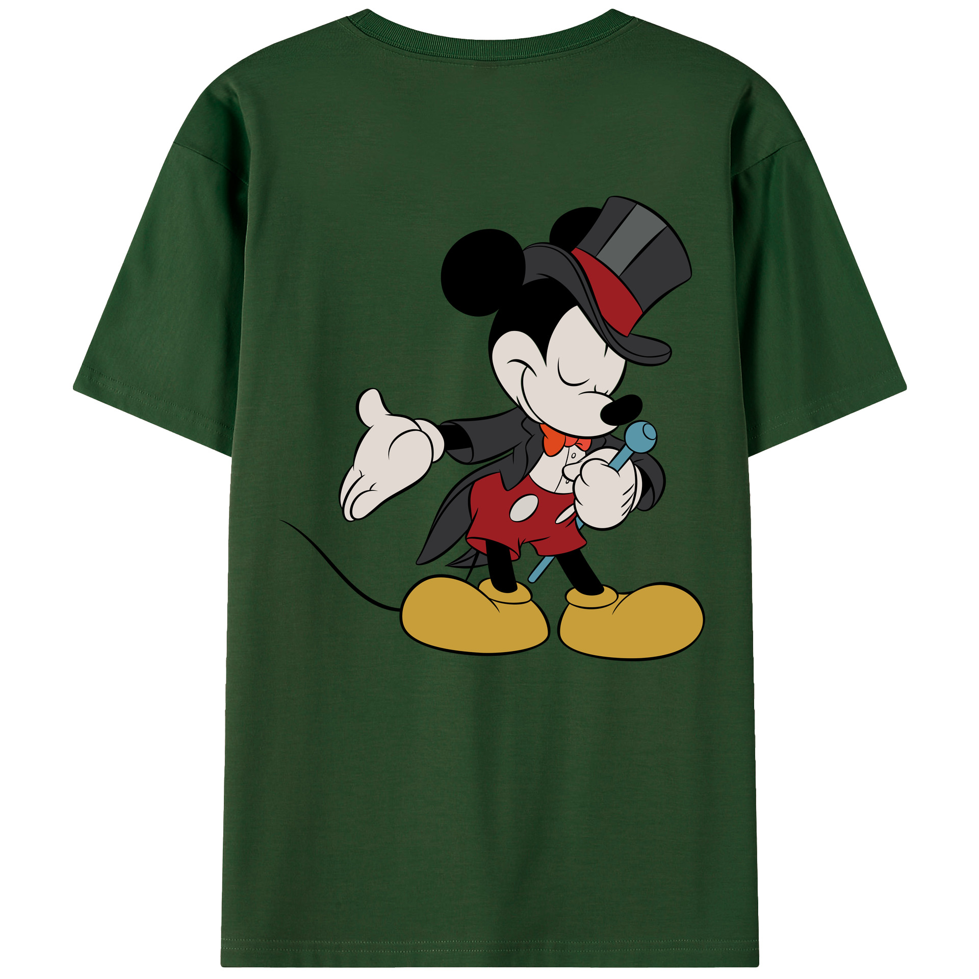 （画像用） ミッキーマウス Mickey Mouse 綿100％半袖Tシャツ（背面プリント）